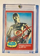 1977 Topps Star Wars Series 2 #124 40th Stamp C-3PO Anthony Daniels Auto JSA picture