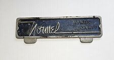 Vintage Metal Name Plaque Sign Normel Hynes Calif CA Richfield Oil Co ?  picture