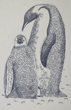 PENGUINS Drawn from Words Art Print #30 by Stephen Kline MOM BABY Happy Feet picture