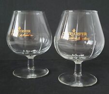 Courvoisier Le Cognac De Napoleon Liquor Snifter Glass Barware Pair picture