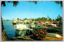 Postcard  Pompano Beach Yacht Basin Pompano Beach Florida  G 20 picture