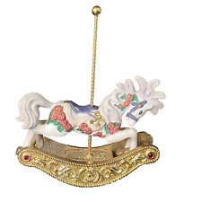 Vintage San Francisco Music Box Co. Carousel Horse Windup Music Box 1991 picture