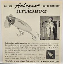 1959 Fred Arbogast Jitterbug Bass Fishing Lure Bait Print Ad Akron Ohio picture