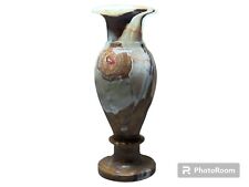 Elegance in Stone: Handcrafted Onyx Marble Flowers Vase (3x8) picture