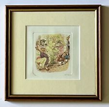 Vintage Sowa & Reiser, Hand Painted Etching, 1991 The World of Beatrix Potter LE picture