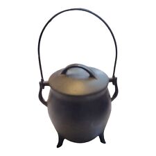Antique Poughkeepsie NY Cast Iron Half Moon Fire Lighter Cauldron Rare 12lbs 15