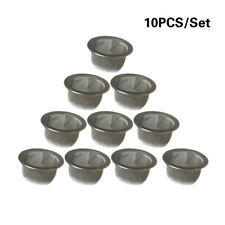 10Pcs Crystal Tobacco Smoking Pipe Metal Filter Screen Steel Mesh Concave Bowl picture