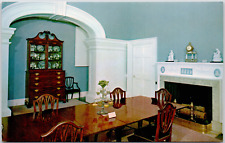 Charlottesville Virginia VA Monticello Thomas Jefferson Dining Room VTG Postcard picture