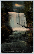 Minnehaha Falls Moonlight Minnesota Night View c1910s Vintage Postcard picture