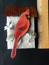 Bovano Of Cheshire USA Copper On Enamel Cardinal Bird House   picture