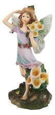 Enchanted Garden Calla Lily Floral Fairy Carrying A Bouquet Of Flowers Figurine picture