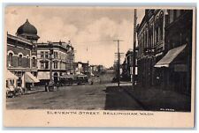 Bellingham Washington WA Postcard Eleventh Street Business Section c1905 Antique picture