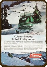 1970 COLEMAN SKIROULE Snowmobile Vintage-Look DECORATIVE REPLICA METAL SIGN picture