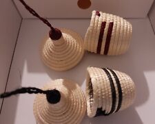 Woven lidded mini baskets, made with sisal, imported from Uganda picture