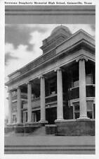 GAINESVILLE, TX Texas  NEWSOME DOUGHERTY MEMORIAL HIGH SCHOOL  1947 B&W Postcard picture