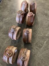 8 Pottery Napkin Rings. Hand thrown?  S2 picture