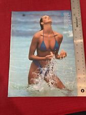 Model Rachel Hunter Bikini Long Legs Breasts 1991 Print Pictorial picture