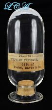 Antique Parke Davis MORPHINE Tartrate inverted SHOW GLOBE specimen jar BIM picture