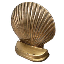 Solid Brass Seashell Book End 5