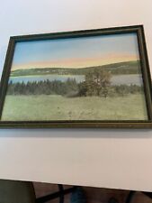 Charles Sawyer Hand Colored Photograph Lake Seymour Morgan Vermont Very Rare picture