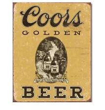 COORS GOLDEN Metal Tin Sign Beer Home Garage Bar Wall Decor #1648 picture