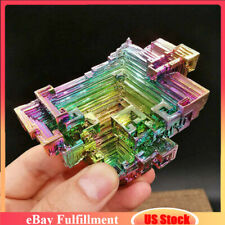 50g Natural Colorful Aura Quartz Crystal Titanium Bismuth Rock Healing Minerals picture