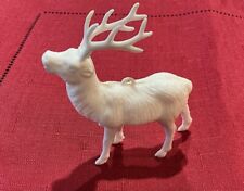 Vintage 1959’s Hard Plastic Christmas Sled White Reindeer picture