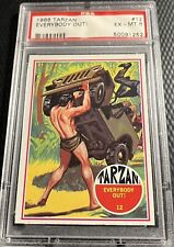 1966 Fleer Tarzan PSA 6 Card #12 Featuring Everybody Out - Vintage Philly picture