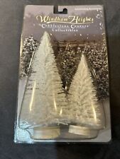 Windham Heights Cobblestone Corners Collectibles Bottlebrush White Trees  picture