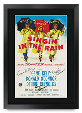 Singin in the Rain A3 Framed Gene Kelly Poster Signed Photo Print for Movie Fan picture