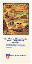 1960's The West and Union Pacific Railroad grew up together History flyer picture