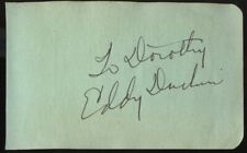 Eddy Duchin d1951 signed autograph auto 2x4 Cut American Jazz Pianist Bandleader picture
