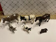 ERTL Vintage Farm Country Animal Figures Dairy Cow Horse Lot Of 6 picture
