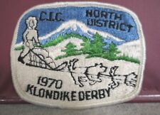 Vintage NEW 1970 C.I.C. North District Klondike Derby Boy Scout Sew-on Patch picture