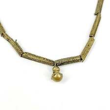 Yoruba Gilded Brass Raised Dot Beads Nigeria picture