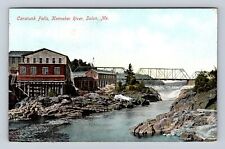 Solon ME-Maine, Caratunk Falls, Kennebec River, Antique, Vintage c1910 Postcard picture