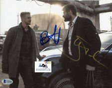 HUGH JACKMAN AND BOYD HOLBROOK AUTOGRAPH SIGNED 8x10 PHOTO LOGAN WOLVERINE BAS picture