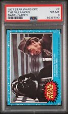 The Villainous Darth Vader 1977 Topps Star Wars OPC O-Pee-Chee PSA 8 NM-MT #7 picture