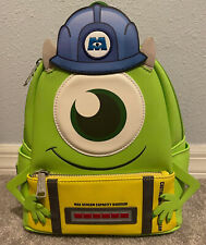 Loungefly Disney Pixar Monsters Inc. Mike Wazowski Mini Backpack Scare Can NWOT picture