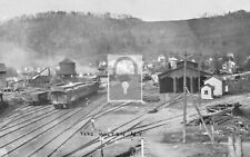 Railroad Train Station Depot Yard Walton New York NY Reprint Postcard picture