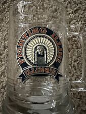Fighting Illini Illinois Glass Mug Pewter Lego Beer Stein Vintage Logo picture