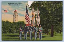 Postcard Mooseheart IL Illinois Color Guard City of Childhood School That Trains picture