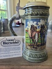 Ceramic German Beer Stein With Beautiful Details picture
