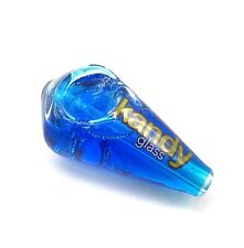3 inch glass tobacco smoking pipes glycerin hand pipe blue picture