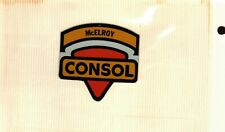  2ND PRINTING LITE BROWN BACK McELROY SHIELD CONSOL COAL MINING STICKER # 1002 picture