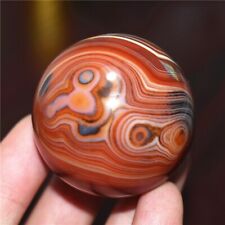 43MM Beautiful Natural Madagascar Banded agate Ball Crystal Sphere Healing picture