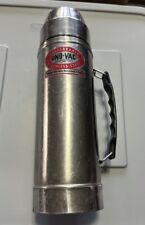 Unbreakable UNO VAC Stainless Steel Thermos Made in the USA. A Few Dents picture