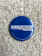 Official Pat Robertson for President Campaign Button from 1988 GOP Primary picture