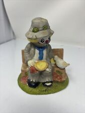 Feeding Birds From the Park Bench Hobo Clown Figurine picture