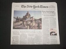 2023 OCTOBER 15 NEW YORK TIMES- HAMAS ATTACK EXPLOITED ISRAEL'S MILITARY SECRETS picture